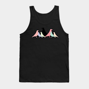 Le Corbusier inspired Eames bird Pastel gathering Tank Top